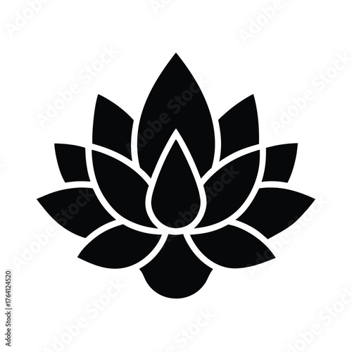 Water Buttercup Cluster Icon Vector Illustration