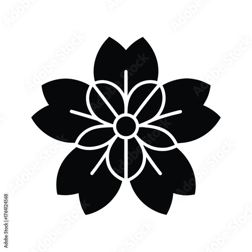 Water Primrose Cluster Icon Vector Illustration