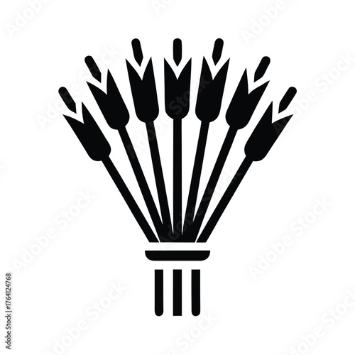 Reed Arrangement Icon Vector Illustration