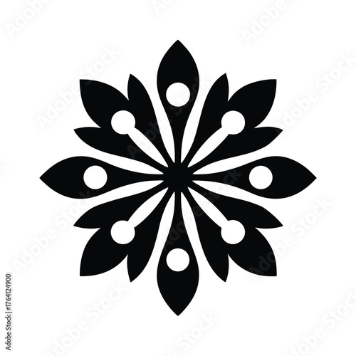 Water Crowfoot Arrangement Icon Vector Illustration