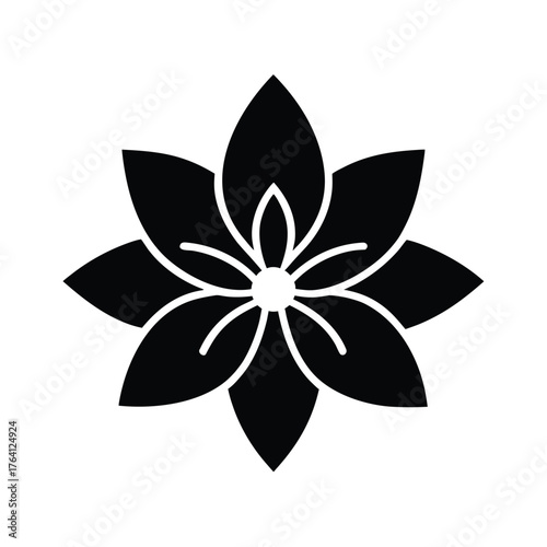 Water Primrose Arrangement Icon Vector Illustration