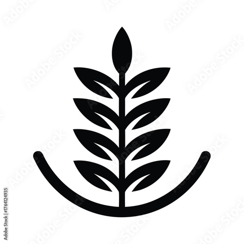 Water Knotweed Arrangement Icon Vector Illustration