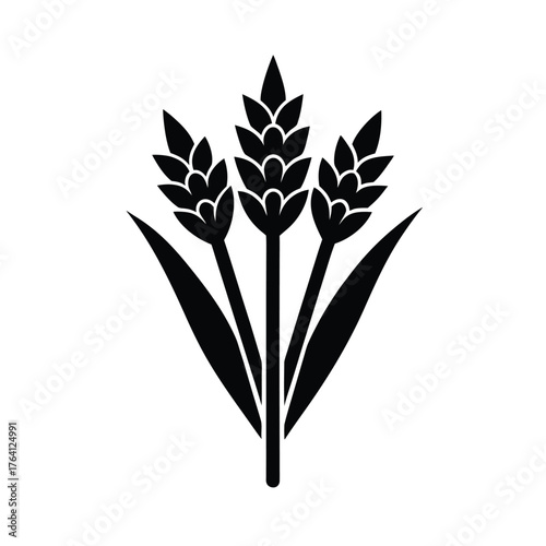 Pickerelweed Bouquet Icon Vector Illustration