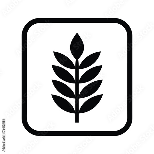 Water Smartweed Seed Border Icon Vector Illustration