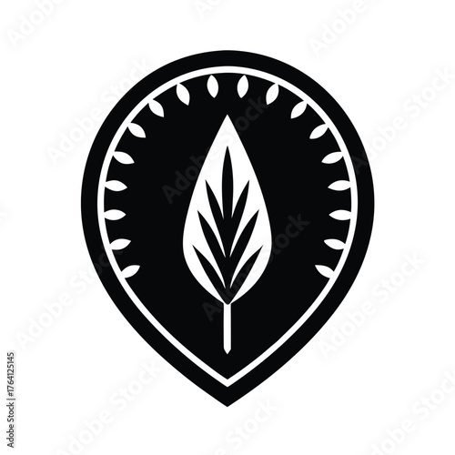 Arrowhead Nut Border Icon Vector Illustration