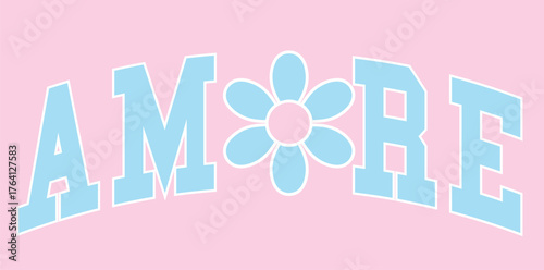 Love heart flower valentines pink amore gurly cute girls red hearts Crest Emblem t-shirt design Slogan Logo Graphic Vector. Tee shirt and apparel print  Vector clothing girly summer illustration 