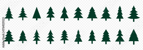 A  Christmas Tree Silhouette Icon Vector presents a sleek, minimalist tree design in solid color or outline. Ideal for festive projects, it’s versatile, scalable, and perfect for holiday cards, logos