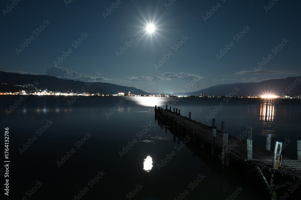 Obraz premium 諏訪湖花火