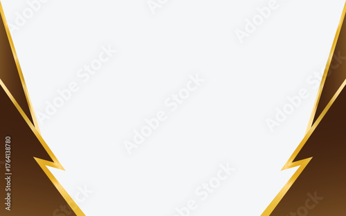 Geometric Border with Gold and Brown Accents