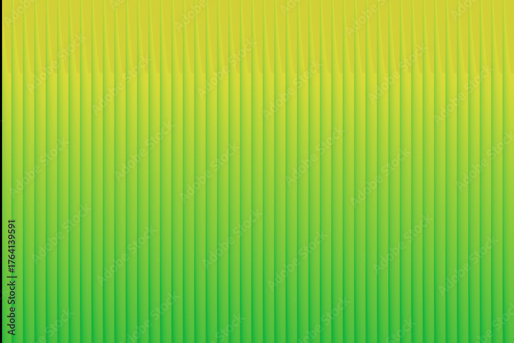Fototapeta premium Illustration of a vibrant gradient of yellow and green creates a visually appealing background with vertical lines, perfect for adding a touch of nature and freshness to any design