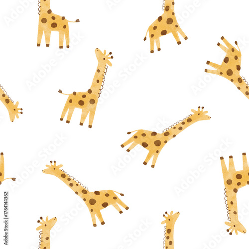 Photography Watercolor safari animals cute illustration