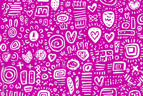 可愛い落書きの背景素材