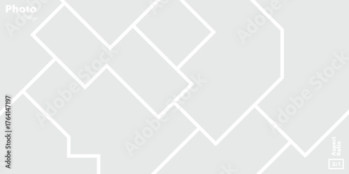 Minimal abstract puzzle photo collage layout with clean geometric background 2:1 ratio