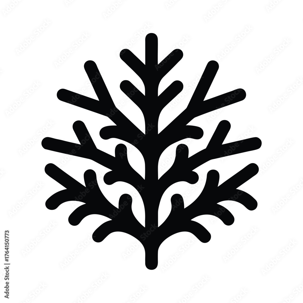Obraz premium Brown Algae Icon Vector Illustration