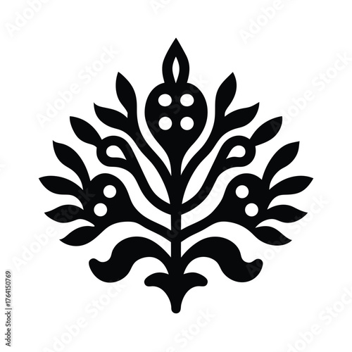 Red Algae Icon Vector Illustration