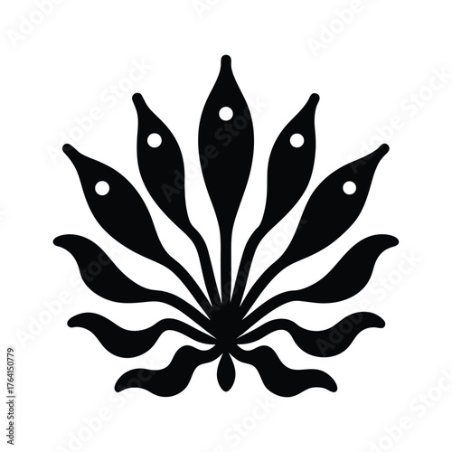 Blue Green Algae Icon Vector Illustration