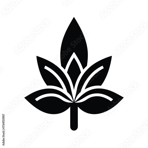 Water Plantain Icon Vector Illustration