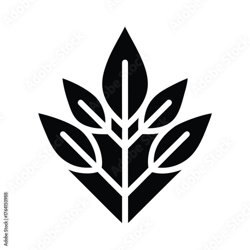 Arrowhead Plant Icon Vector Illustration