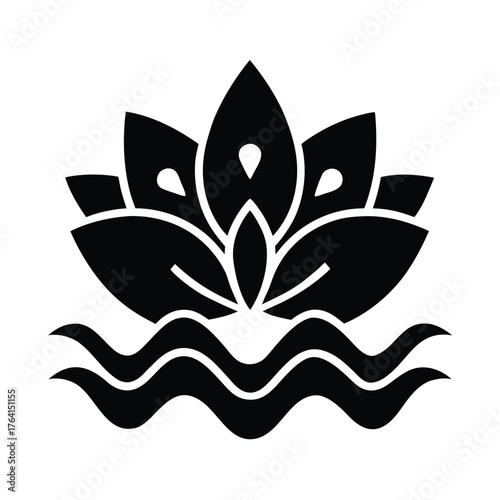 Water Violet Icon Vector Illustration