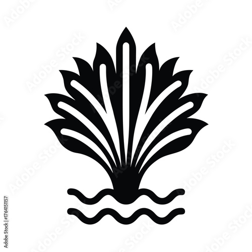 Water Celery Icon Vector Illustration