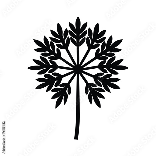 Water Hemlock Icon Vector Illustration