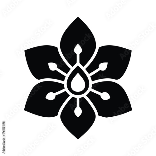 Water Buttercup Icon Vector Illustration