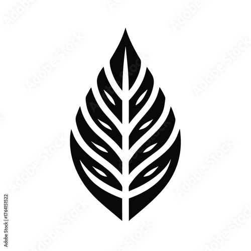 Sedge Leaf Icon Vector Illustration