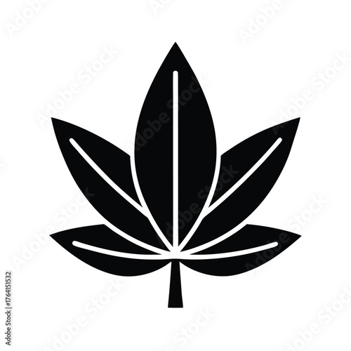 Pondweed Leaf Icon Vector Illustration