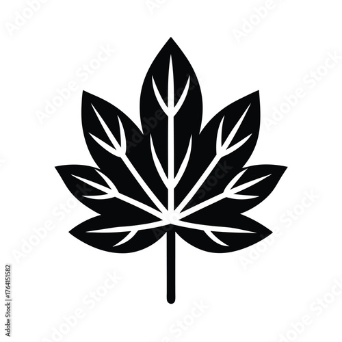 Water Parsnip Leaf Icon Vector Illustration