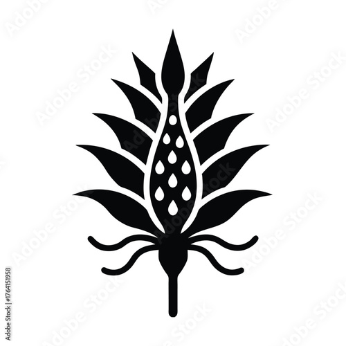 Pickerelweed Root Icon Vector Illustration