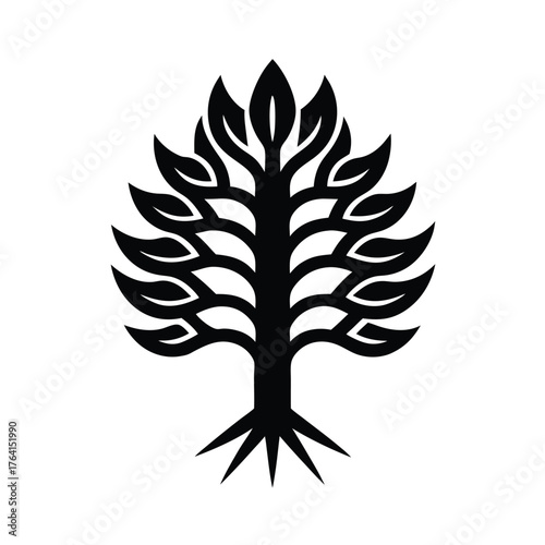 Papyrus Root Icon Vector Illustration