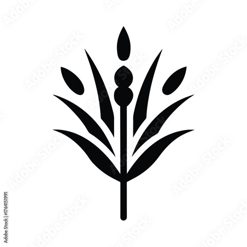 Bulrush Root Icon Vector Illustration