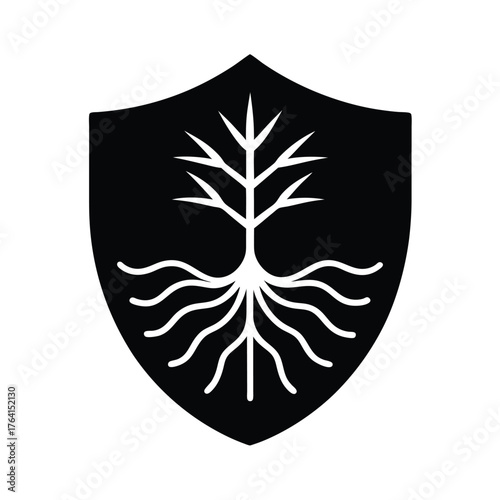 Water Shield Root Icon Vector Illustration