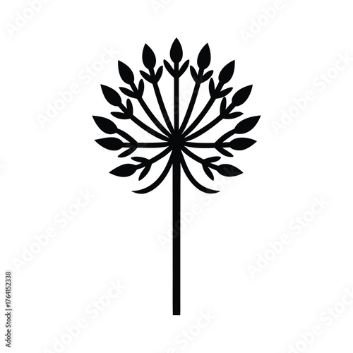 Water Parsnip Stem Icon Vector Illustration