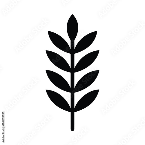 Water Smartweed Stem Icon Vector Illustration
