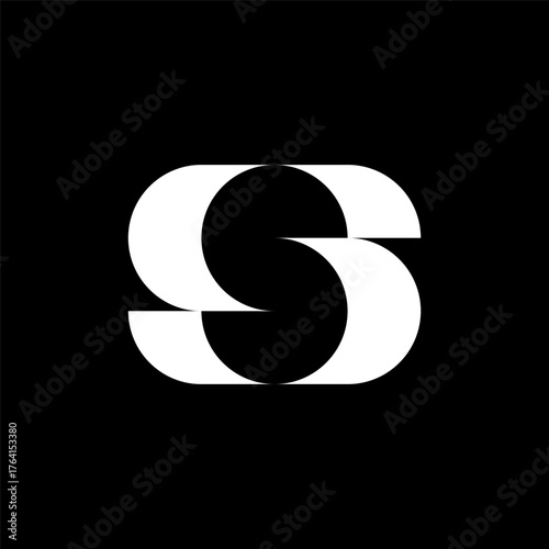 Letter SS or S creative logo design