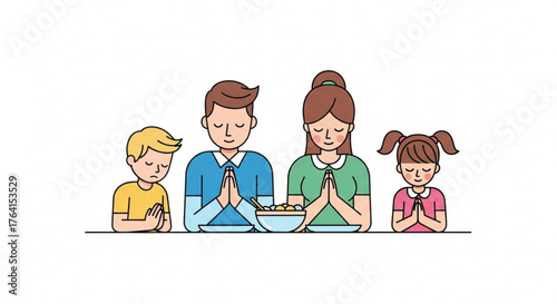 grandmother and grandchildren baking cookies