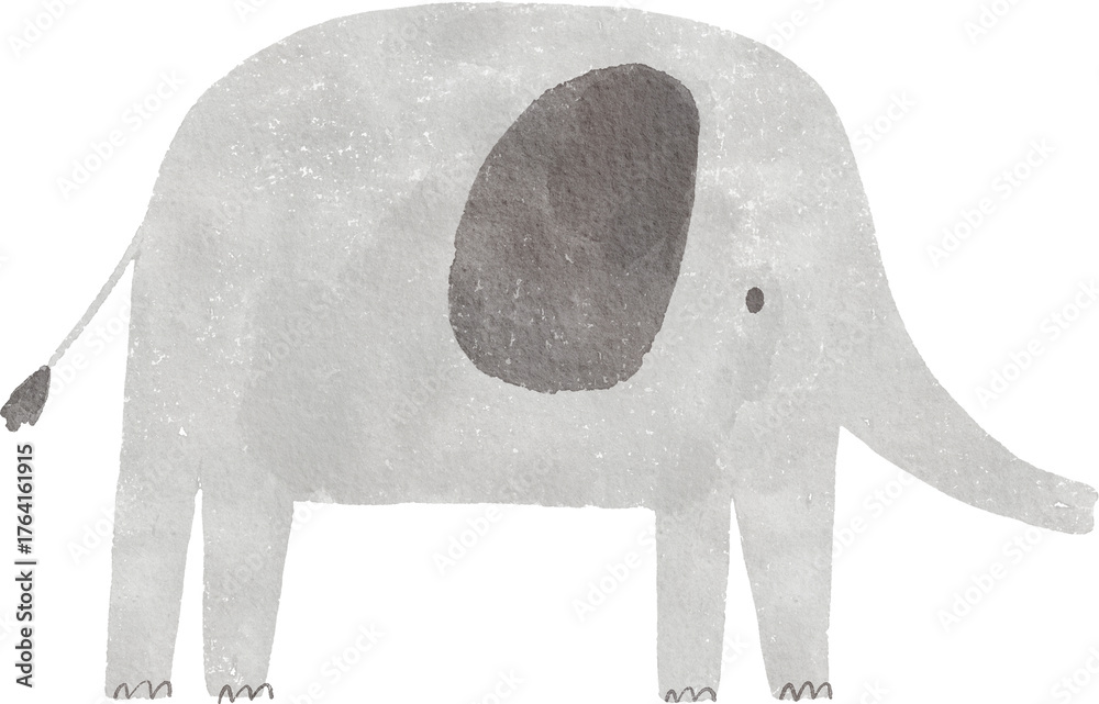 Naklejka premium Watercolor safari animals cute illustration. Hand Drawn African wild animals character design