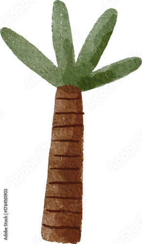 Wallpaper Mural Watercolor cute illustration. Hand Drawn design element Torontodigital.ca