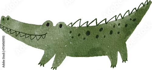 Foto Watercolor safari animals cute illustration