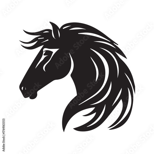 Graceful Horse Logo Vector Style