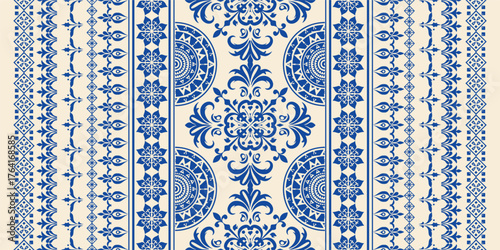 Ethnic Motifs Ikat floral paisley embroidery floral. ikat Saree Sarong oriental pattern traditional.Ikat embroidery style abstract embroidery design for texture,fabric,clothing,wrapping,decoration	
