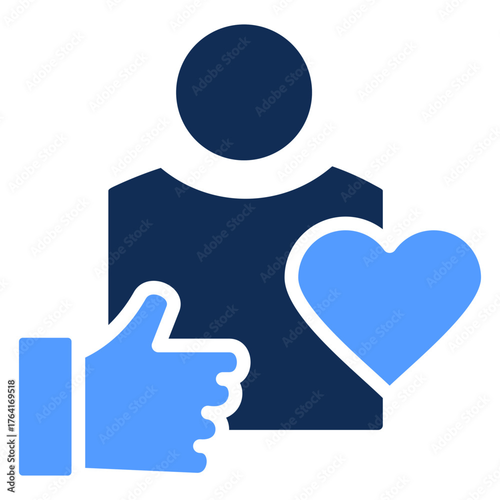 Obraz premium Self Esteem Icon