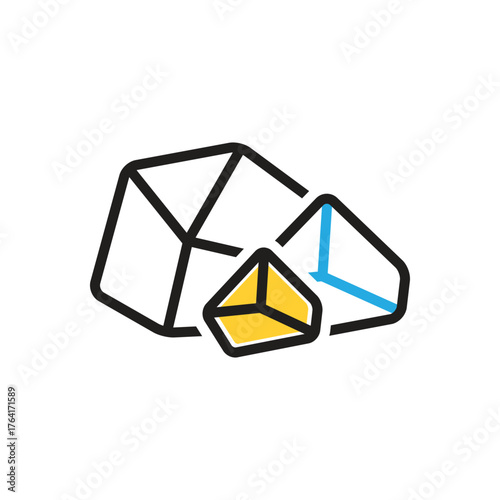 Multi color icon for rough