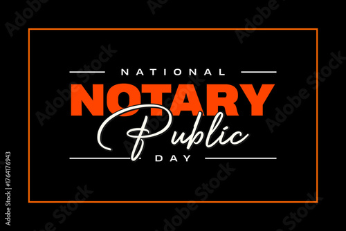 Notary Public Day holiday concept vector