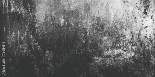 Abstract Black wall texture with grunge pattern background dark concrete texture floor for home interior or exterior.