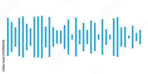 Podcast sound waves collection. Voice message for social media app. Equalizer template, voice microphone signals, sound wave. Music, podcast, broadcast, UI, audio branding design.