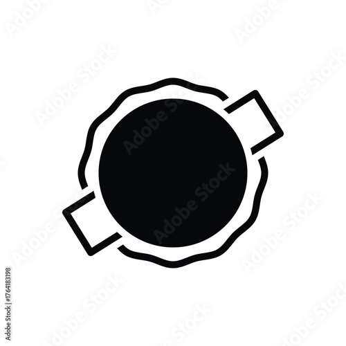Black solid icon for hassle free