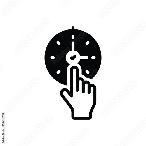 Black solid icon for convenient access