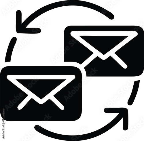 Email sending and receiving icon